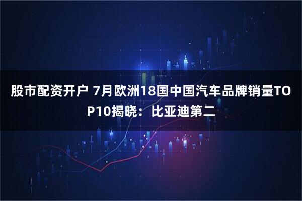 股市配资开户 7月欧洲18国中国汽车品牌销量TOP10揭晓：比亚迪第二