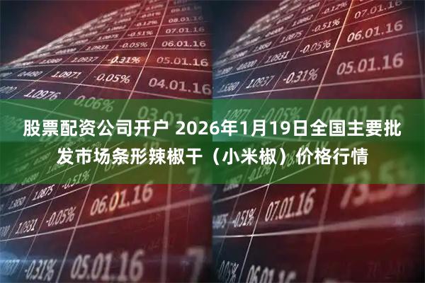 股票配资公司开户 2026年1月19日全国主要批发市场条形辣椒干（小米椒）价格行情